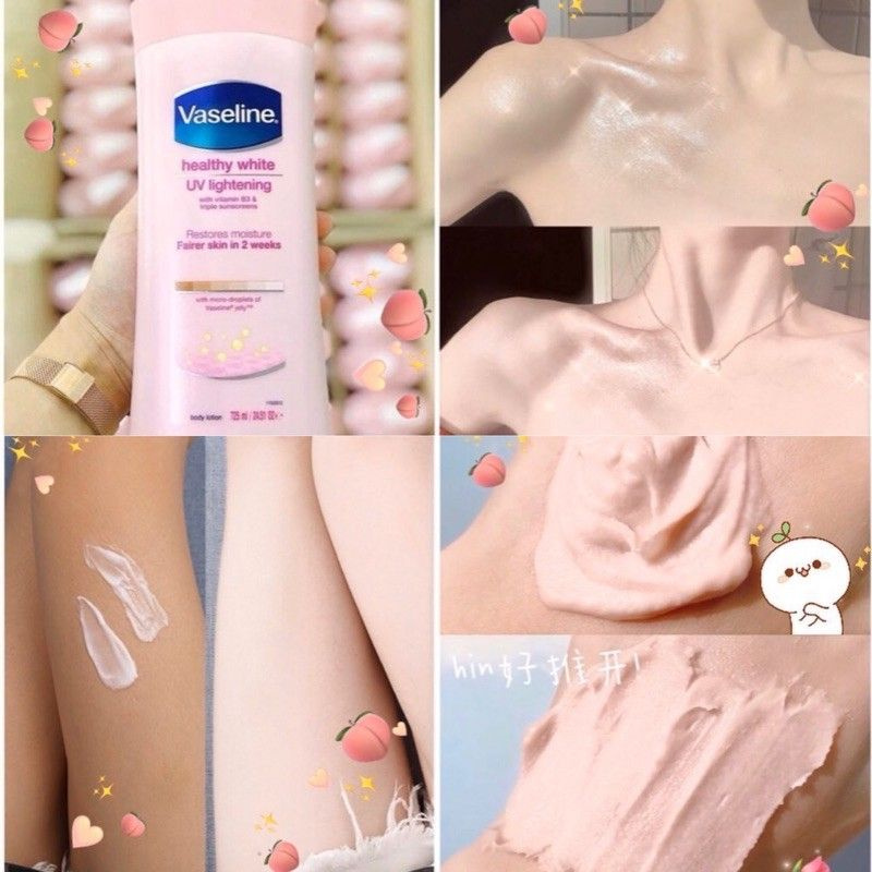 Sữa dưỡng thể Vaseline Healthy White UV Lightening Body Lotion 725ml