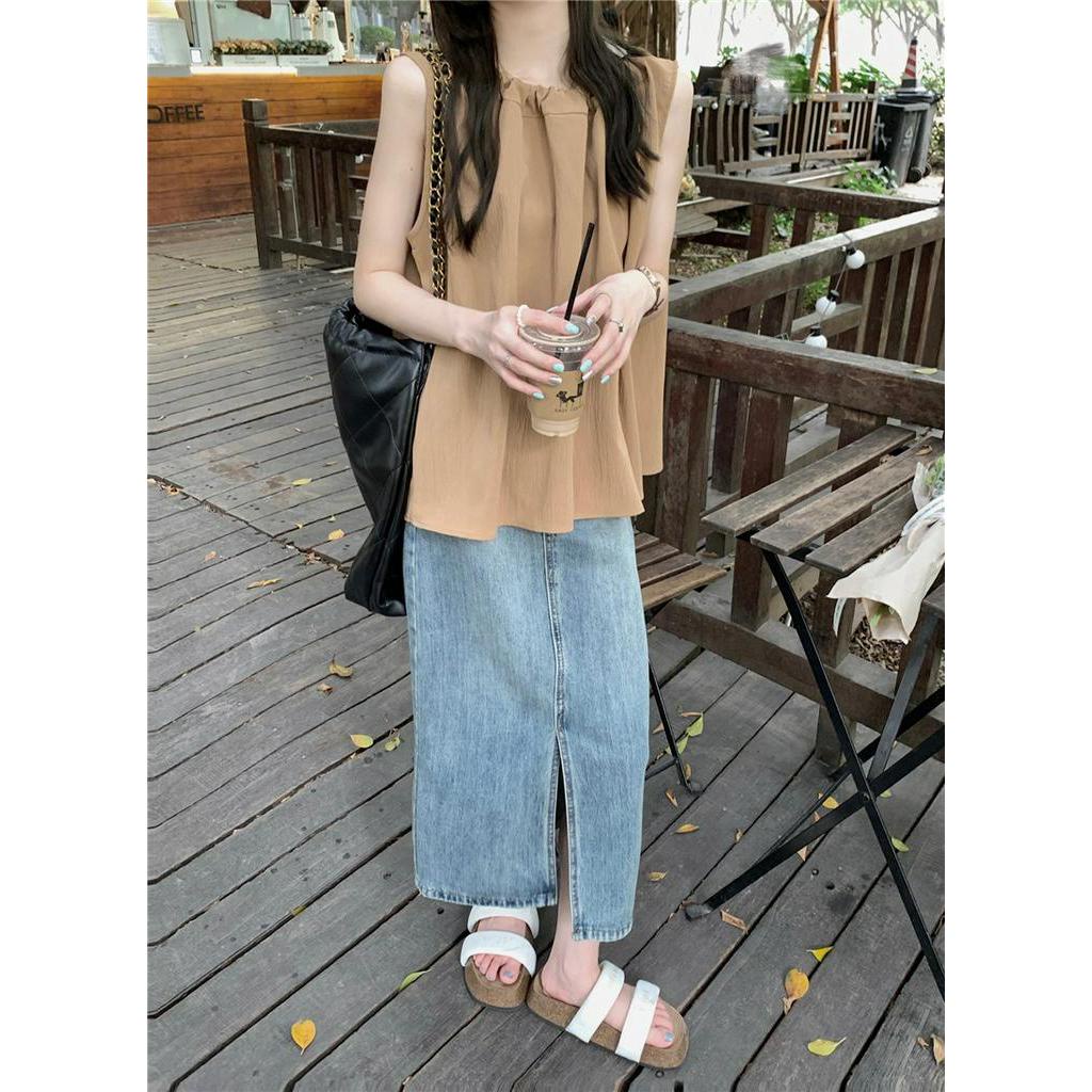 Áo Yếm Cột Dây Dáng Rộng Đơn Giản 63165
