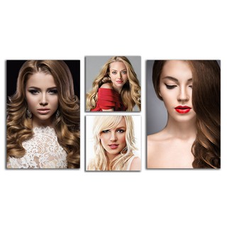 Tranh dán tường salon tóc, tiệm cắt tóc, mẫu tóc