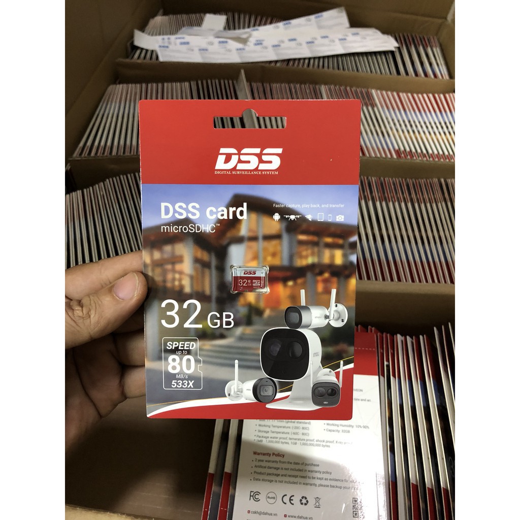 Thẻ Nhớ 32Gb 64Gb 128Gb DAHUA DSS IMOU Micro SD Chính Hãng - BH 24T Chuyên cho camera EZVIZ IMOU HIKVISION DAHUA