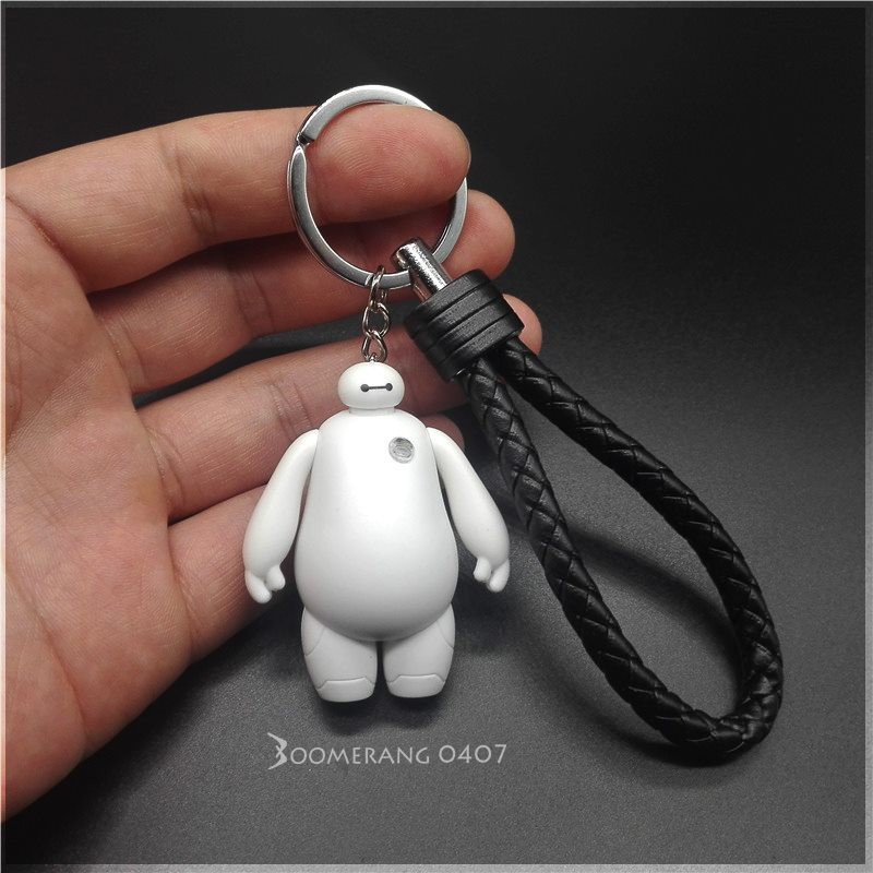 Móc chìa khóa đèn LED Baymax Mô phỏng Siêu anh hùng, Quà tặng độc đáo
