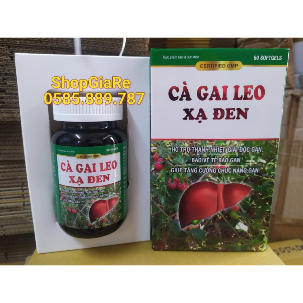 Bổ gan Cà gai leo xạ đen giải độc gan, mát gan, hạ men gan, tăng cường chức năng gan