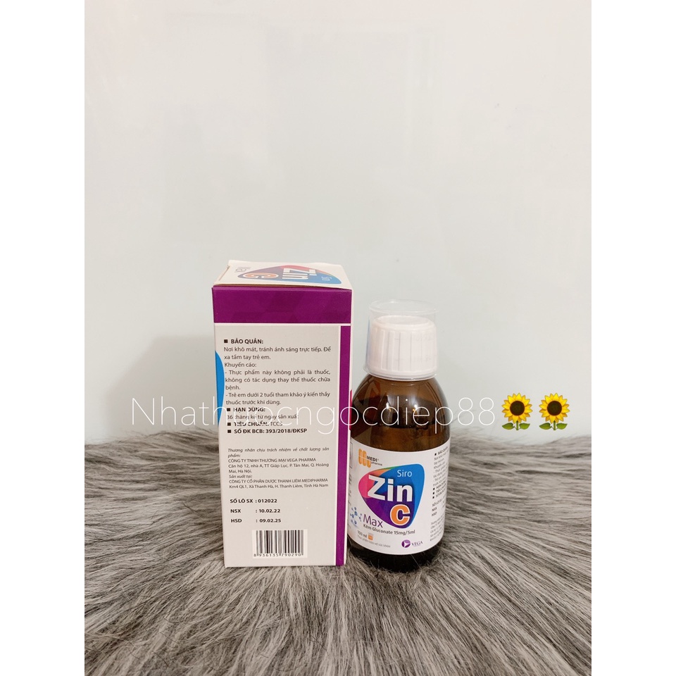 Siro Zinc Max - bổ sung kẽm giúp bé tăng đề kháng,rối loạn tiêu hóa,tiêu chảy,thiếu hụt kẽm
