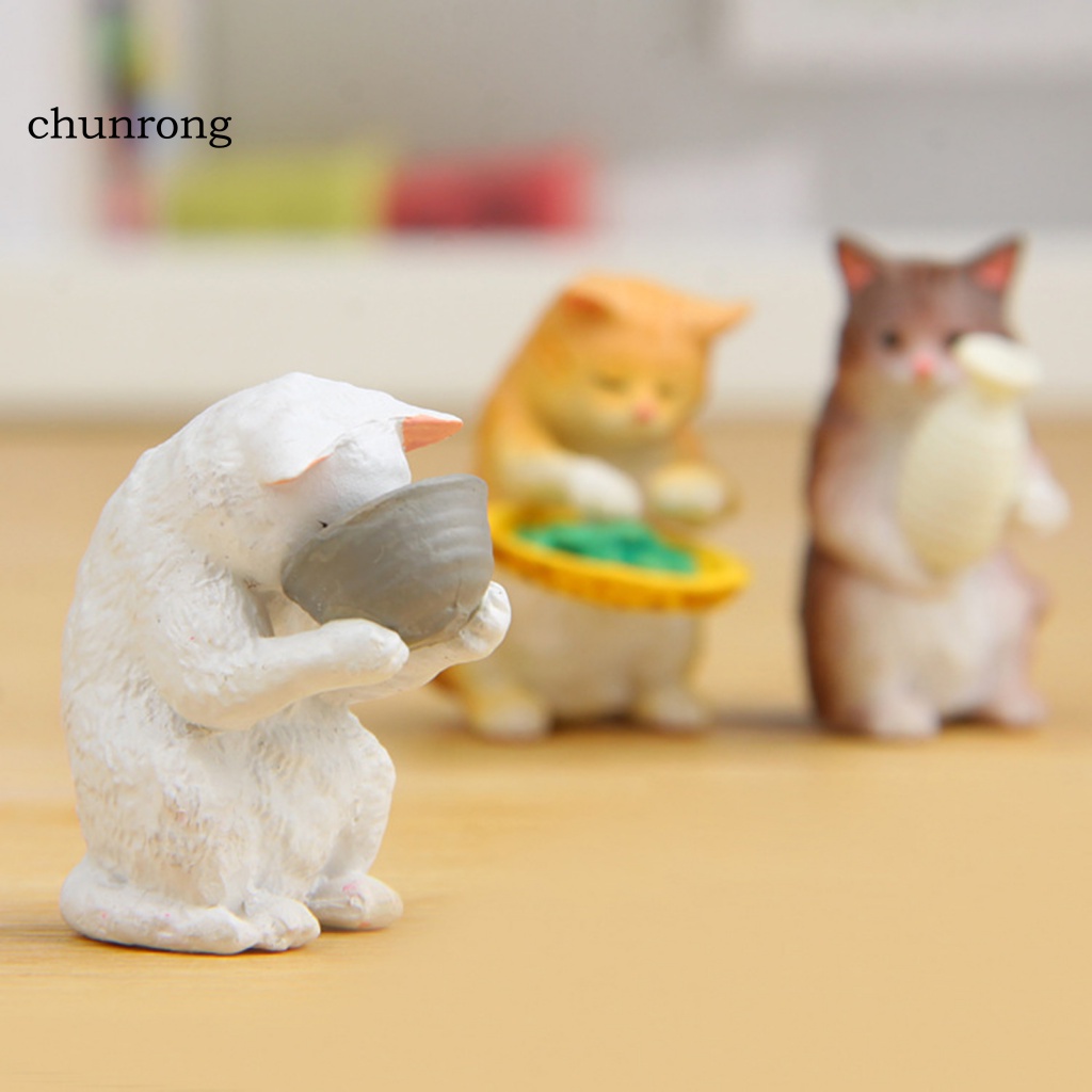 Cr Mô Hình Mèo Hoang Dã Trang Trí Bàn Làm Việc