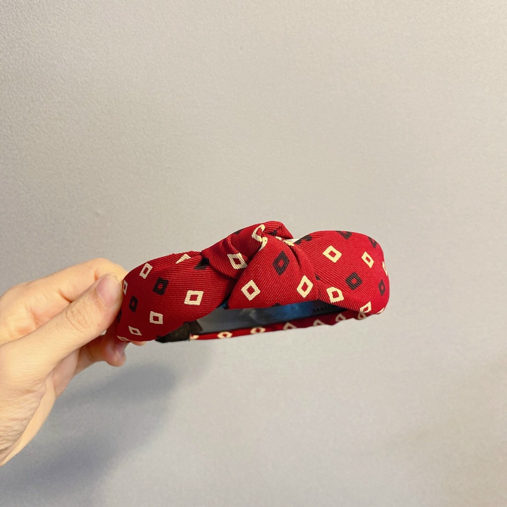 Băng đô, cài tóc vải thắc nút cao cấp cho nữ phong cách tiểu thư