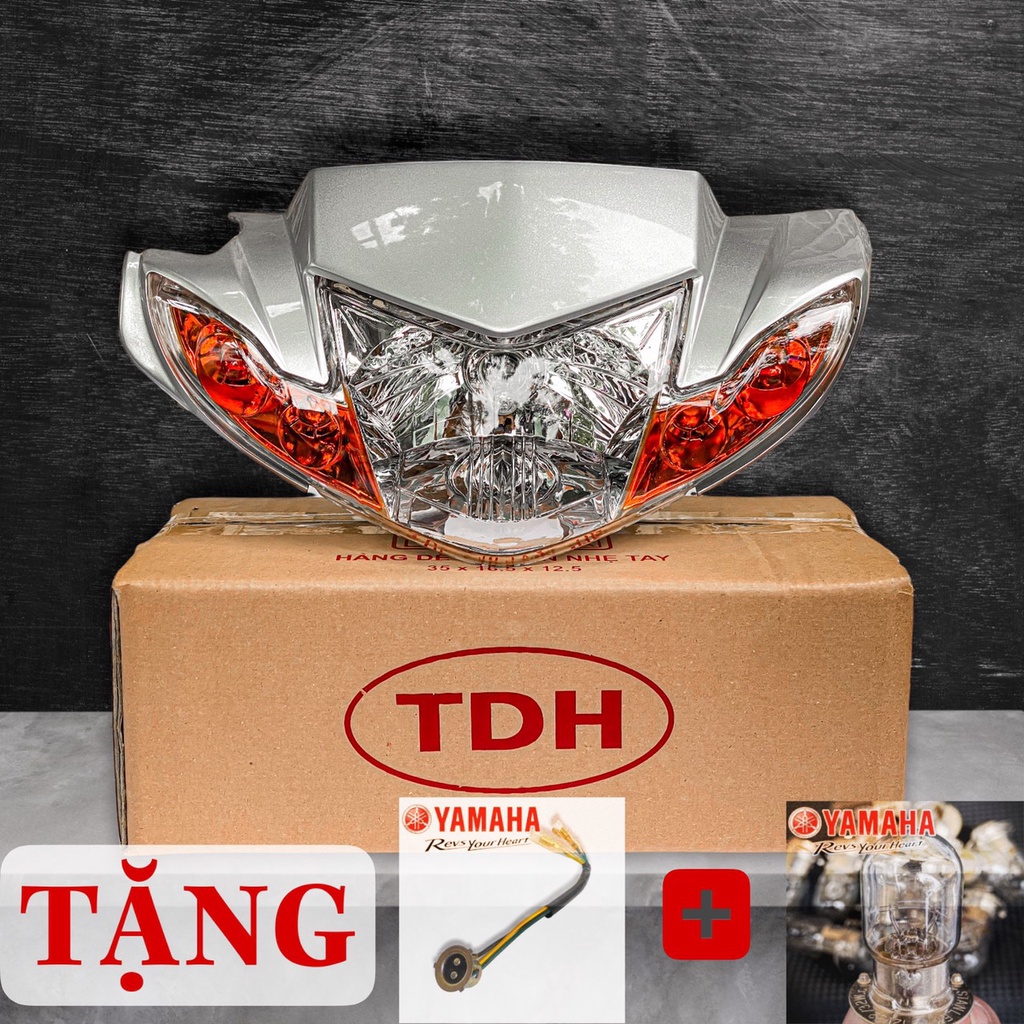Pha chóa đèn si hello 1:1 hylap + tặng chuôi bóng đèn zin yamaha