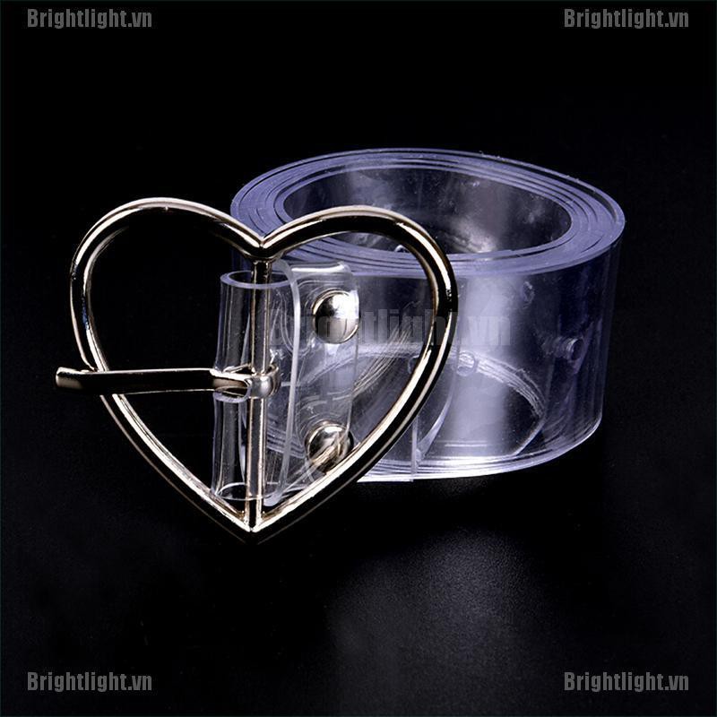 Thắt Lưng Trong Suốt Phối Hình Trái Tim Xinh Xắn Cho Nữ