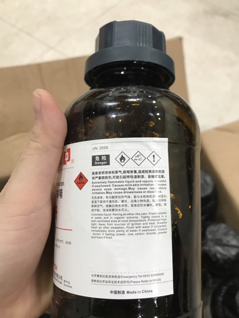 Tetrahydrofuran 99.5% C4H8O chai 500ml Xylong Trung Quốc thf CAS 109-99-9