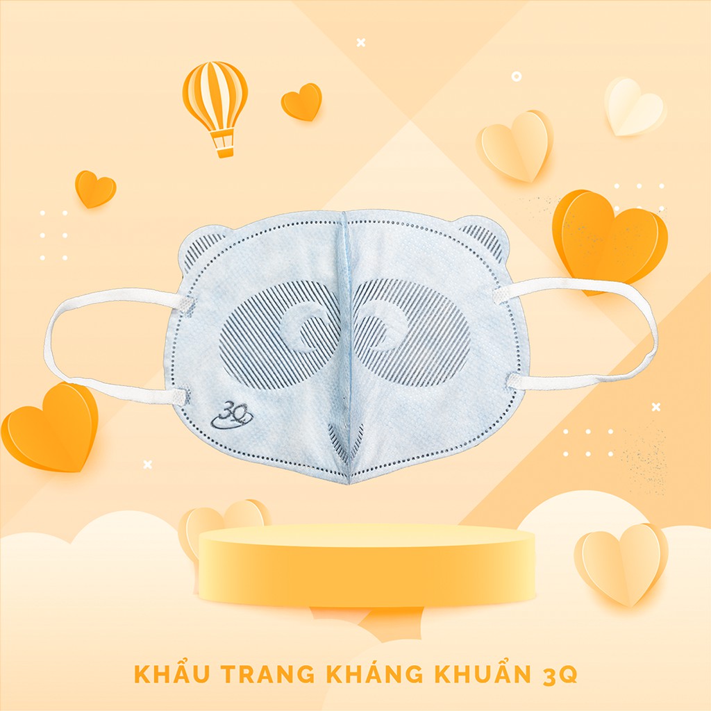 [CHÍNH HÃNG] Combo 10 cái Khẩu Trang y tế 3D Trẻ Em Gấu PANDA cho bé 0-12 tuổi(nhìu mẫu mã) - Sanqi