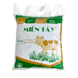 Phân bò Miền Tây đã qua xử lý 10dm3, trọng lượng từ khoảng 2,5kg, thích hợp trồng cây, bón cây rau, củ, quả, cây ăn trái