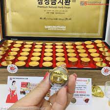 An Cung Ngưu Hoàng Hoàn SAMSUNG Hàn Quốc Hộp Gỗ 60 Viên * 3.75g (GUM JEE HWAN)