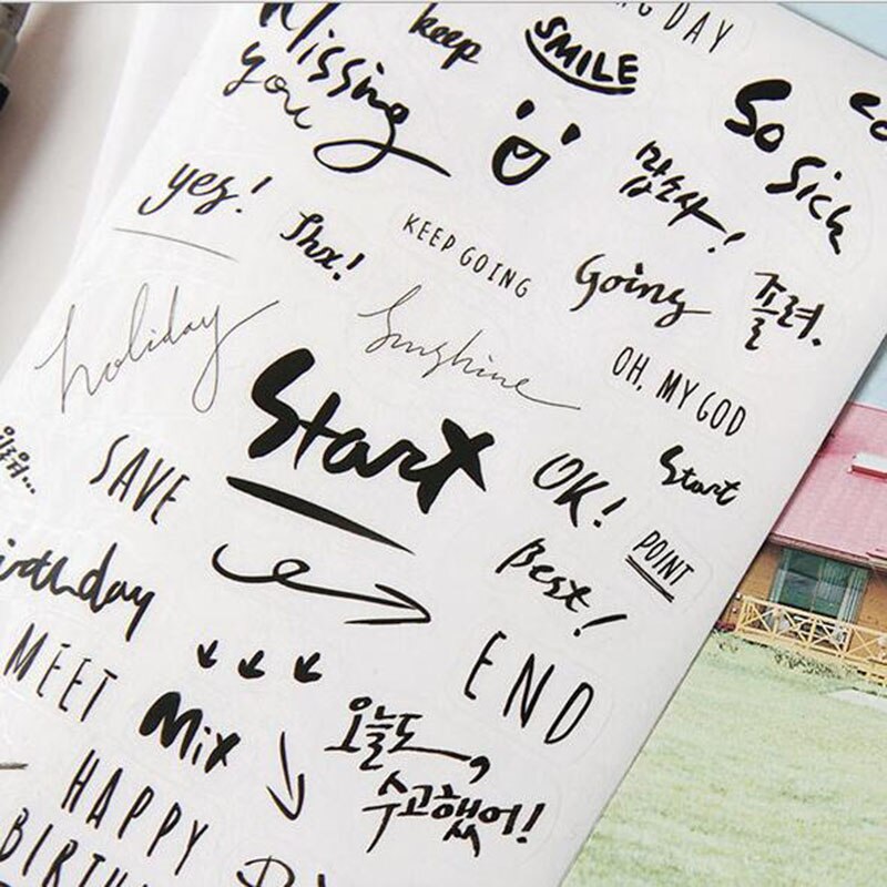 Set 8 Miếng Dán Trang Trí Dễ Thương