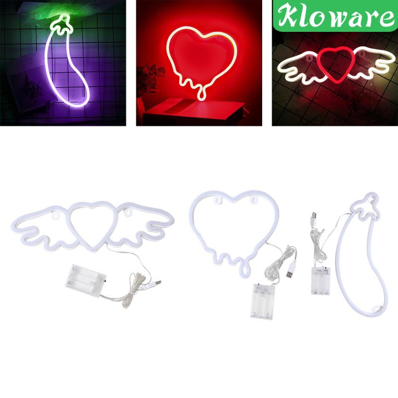 Đèn LED neon Hình Biển Báo Nguồn Điện USB Dùng Cho Tiệc Pubg