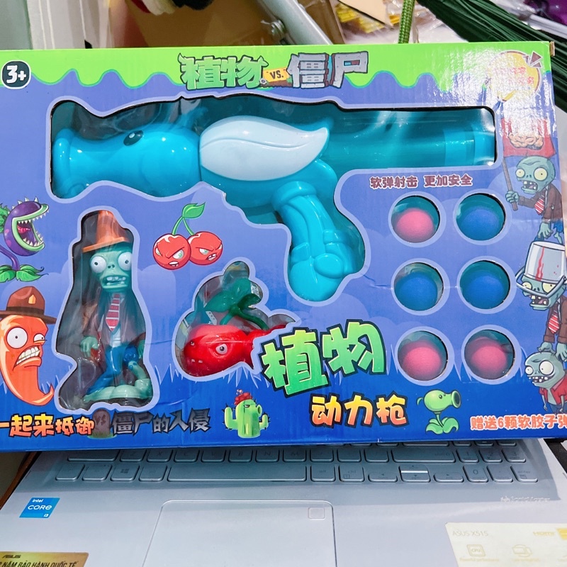 Đồ chơi hít xốp zoombies plant