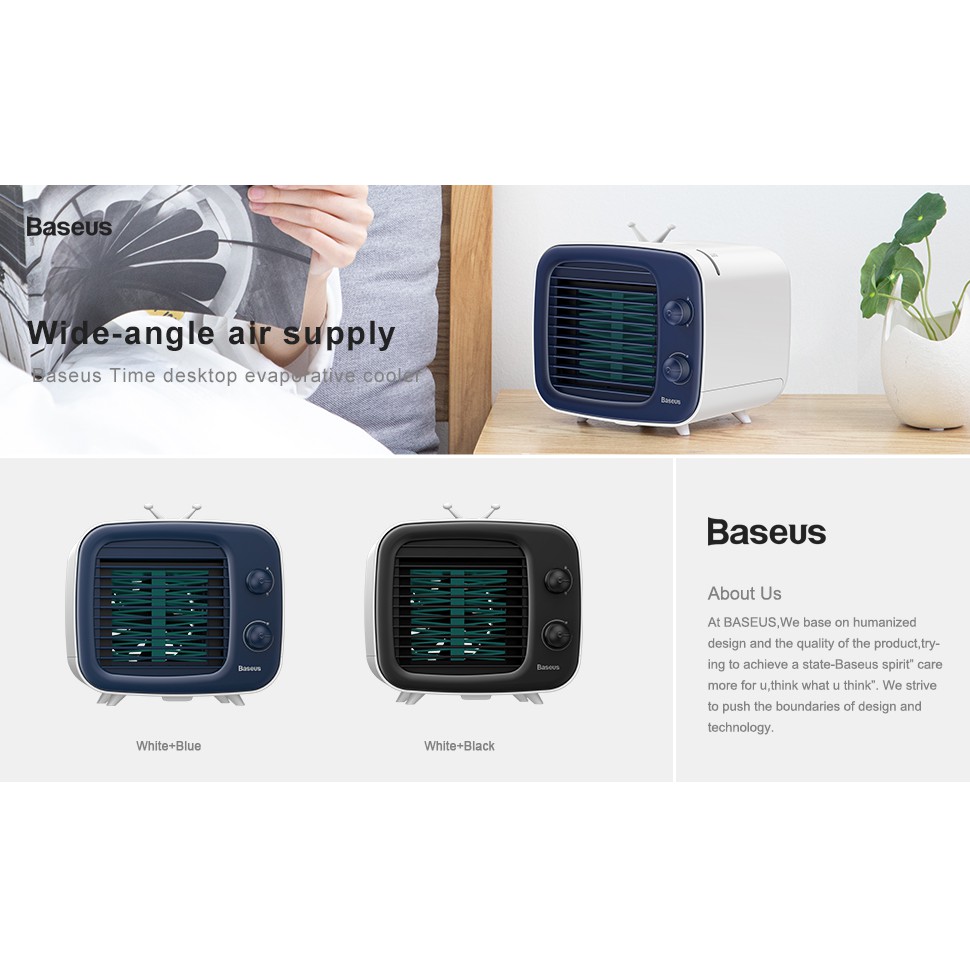 Quạt Điều Hòa Mini Hơi Nước Để Bàn Baseus