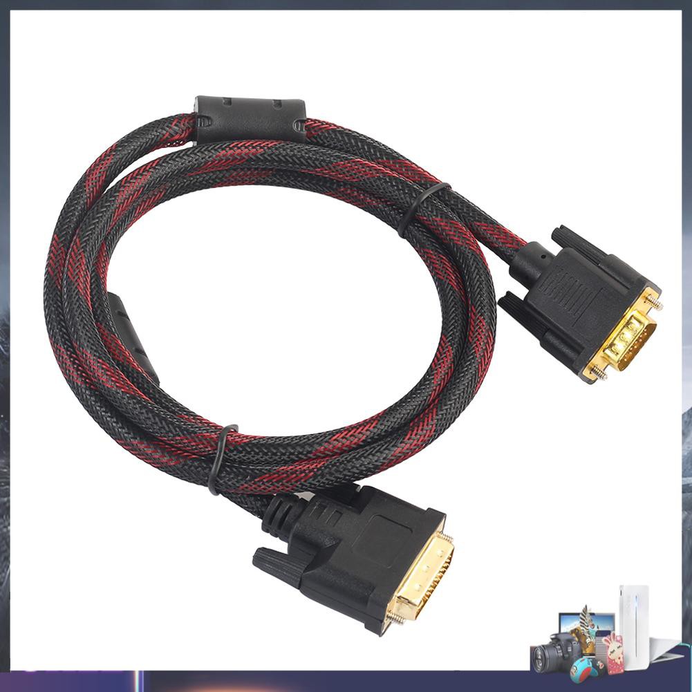 Dây cáp kết nối Dvi-I24 + 5 chuyển đổi đầu cắm sang Vga 4.6ft chuyên dụng