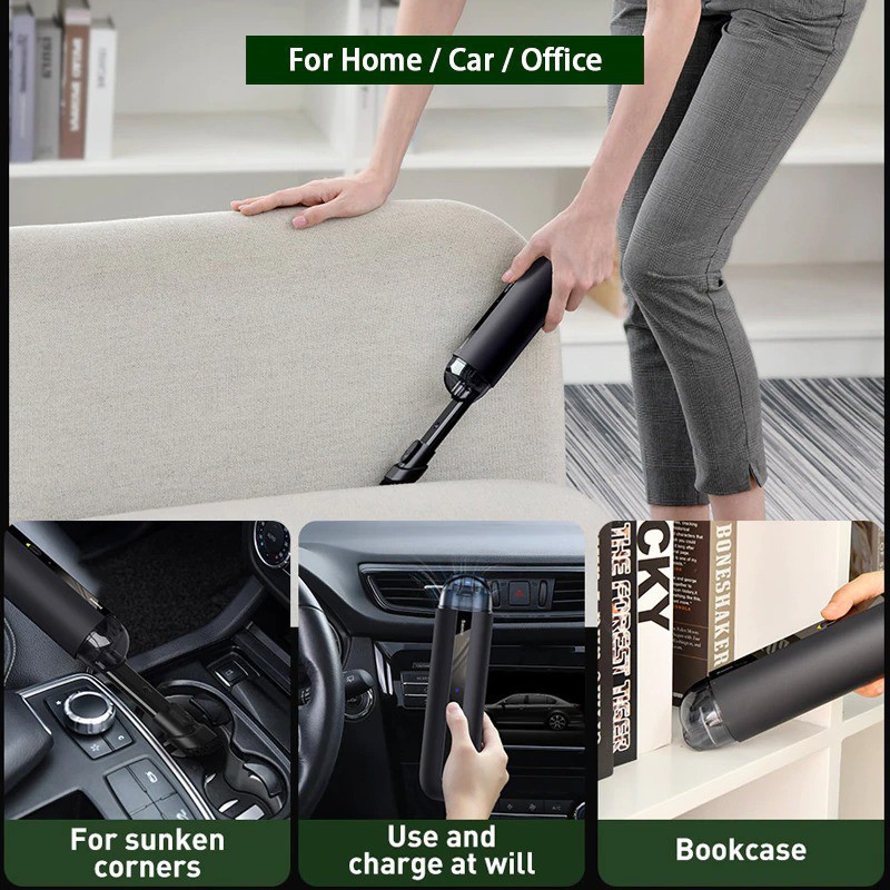 Máy Hút Bụi Pin Sạc Cầm Tay Dùng Cho Xe Hơi Baseus A2 Car Vacuum Cleaner ( 70W, 5000Pa)