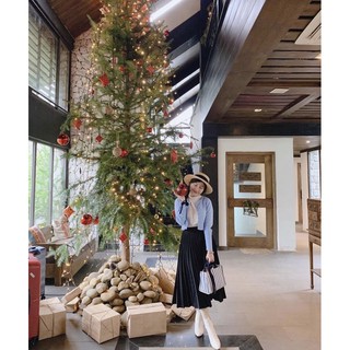 JANET STUDIO • Chân váy xếp ly dài