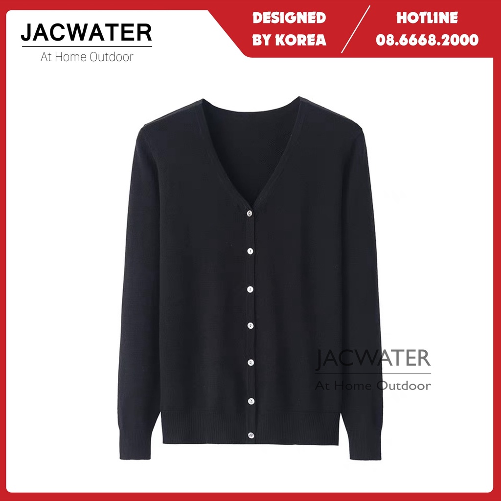 Cardigan nữ áo khoác len mỏng nhiều màu co giãn phong cách nhật bản JACWATER V095