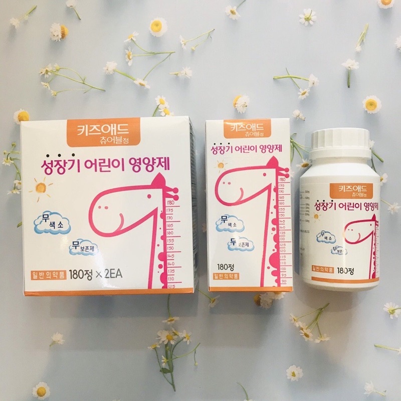 Kẹo tăng chiều cao - Kẹo canxi Hàn Quốc bổ sung canxi và vitamin cho bé từ 3-15 tuổi - Hưou cao cổ Hàn Quốc