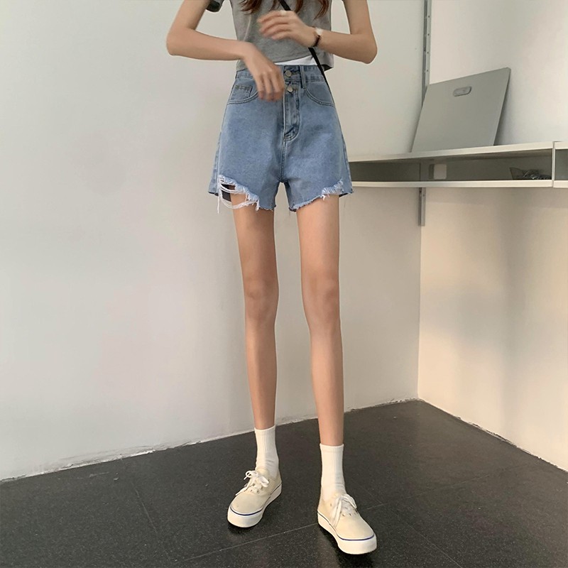 Quần Short Cotton Lưng Thun Co Dãn Cho Nữ