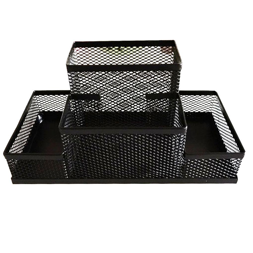 Hộp Đựng Bút Dạng Lưới 4 Ngăn Sắp Xếp Gọn Gàng Cho Văn Phòng