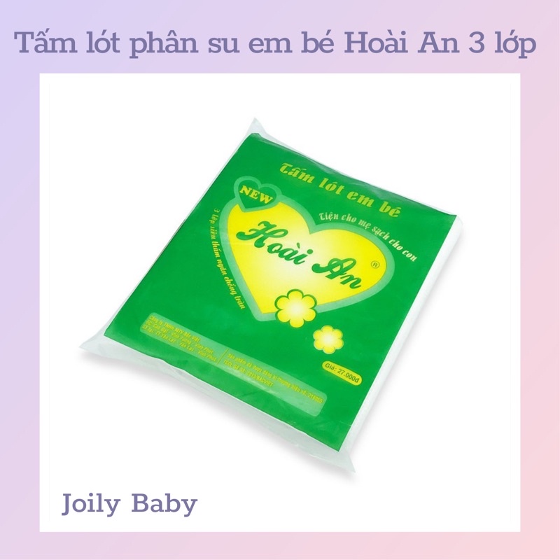 Tấm lót phân su em bé Hoài An, tấm lót chống thấm cho trẻ sơ sinh 3 lớp (hàng loại 1)