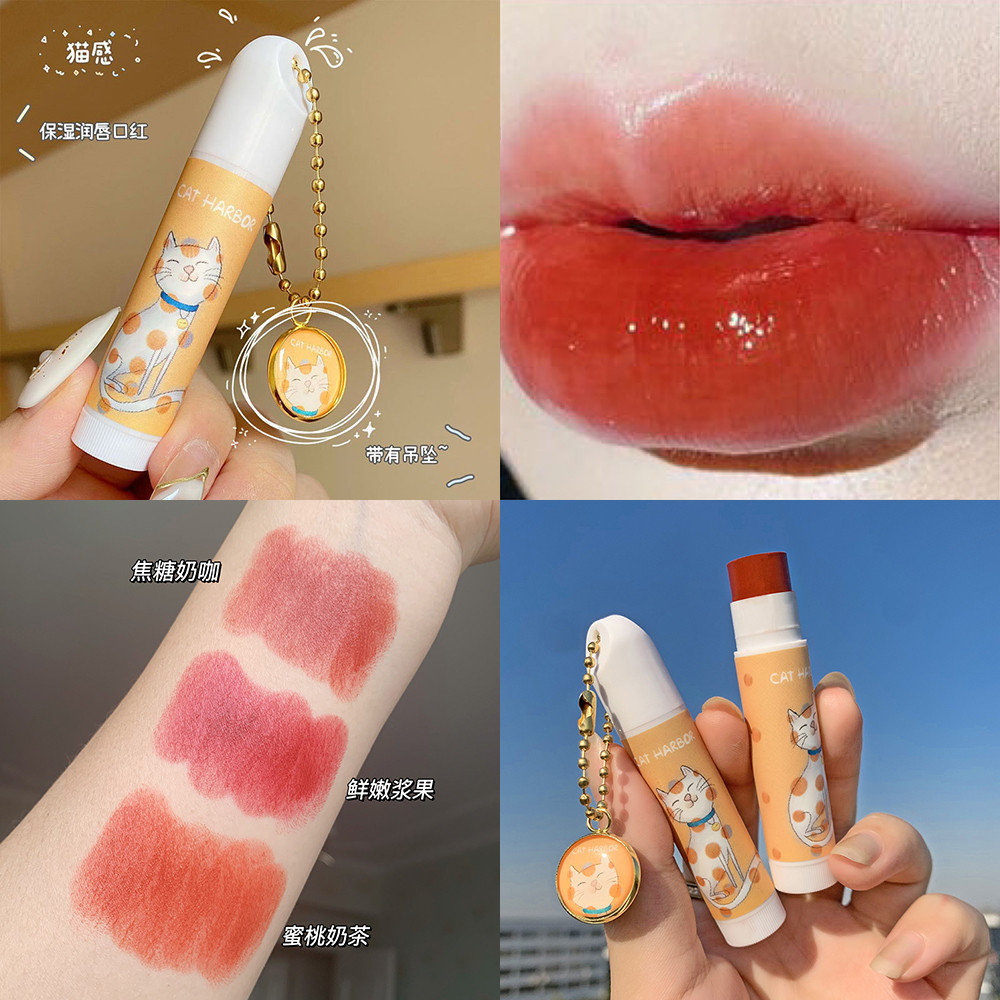 (hàng Mới Về) Son Môi Dưỡng Ẩm Trang Điểm Hàng Ngày Thiết Kế Hình Mèo Dễ Thương Cho Nữ Sinh | BigBuy360 - bigbuy360.vn