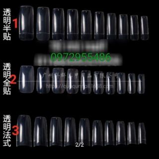 Móng giả, hộp 100 móng đủ số 0...9
