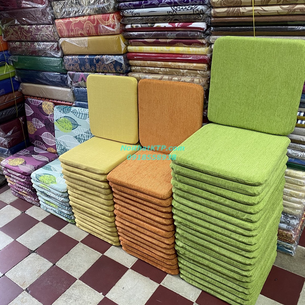 KTP Nệm lót ngồi bệt 42x42x3,5cm ( MÀU ngẫu nhiên) 5