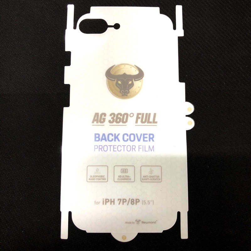 Miếng Dán Lưng iPhone 7 Plus/8 Plus PPF Nhám Trong AG Chống Vân Tay