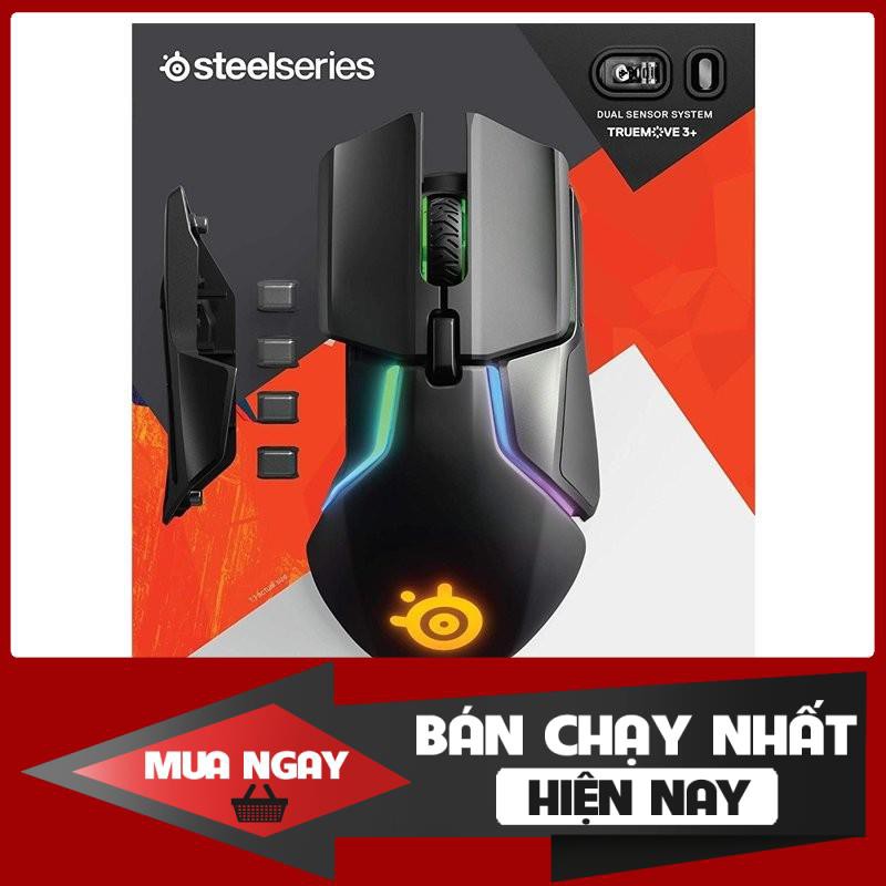 Combo chuột cao cấp SteelSeries Rival và Tấm lót chuột (bàn di) Steelseries QcK Prism Cloth hàng chính hãng