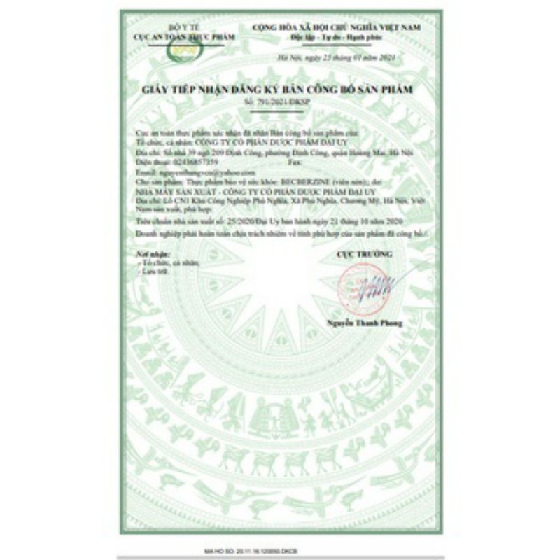 Viên uống Berberin 100 viên