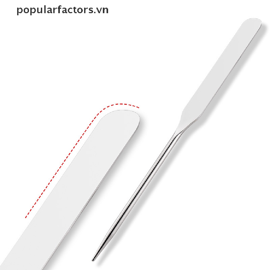 Que Trộn Kem Nền / Nước Hoa Hồng Bằng Inox Tiện Dụng