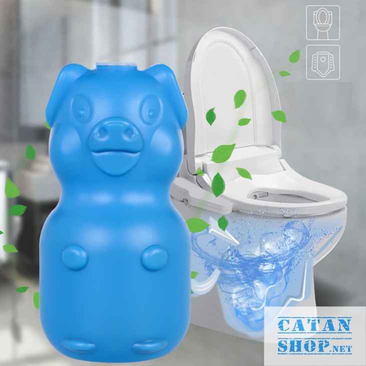 Lọ hình heo thả bồn cầu diệt khuẩn, khử mùi, tẩy siêu sạch, mùi thơm diệu nhẹ giúp giữ vệ sinh bồn cầu luôn sạch sẽ