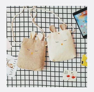 Túi đeo chéo tai thỏ Ulzzang