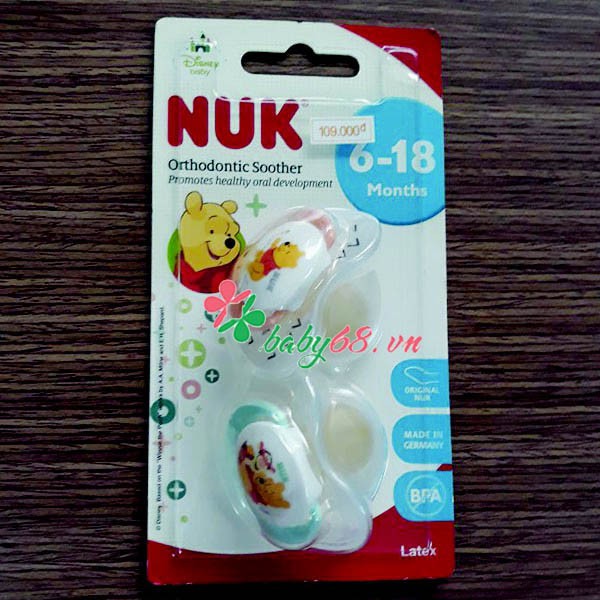 Ty ngậm cho bé cao su Nuk - Đức