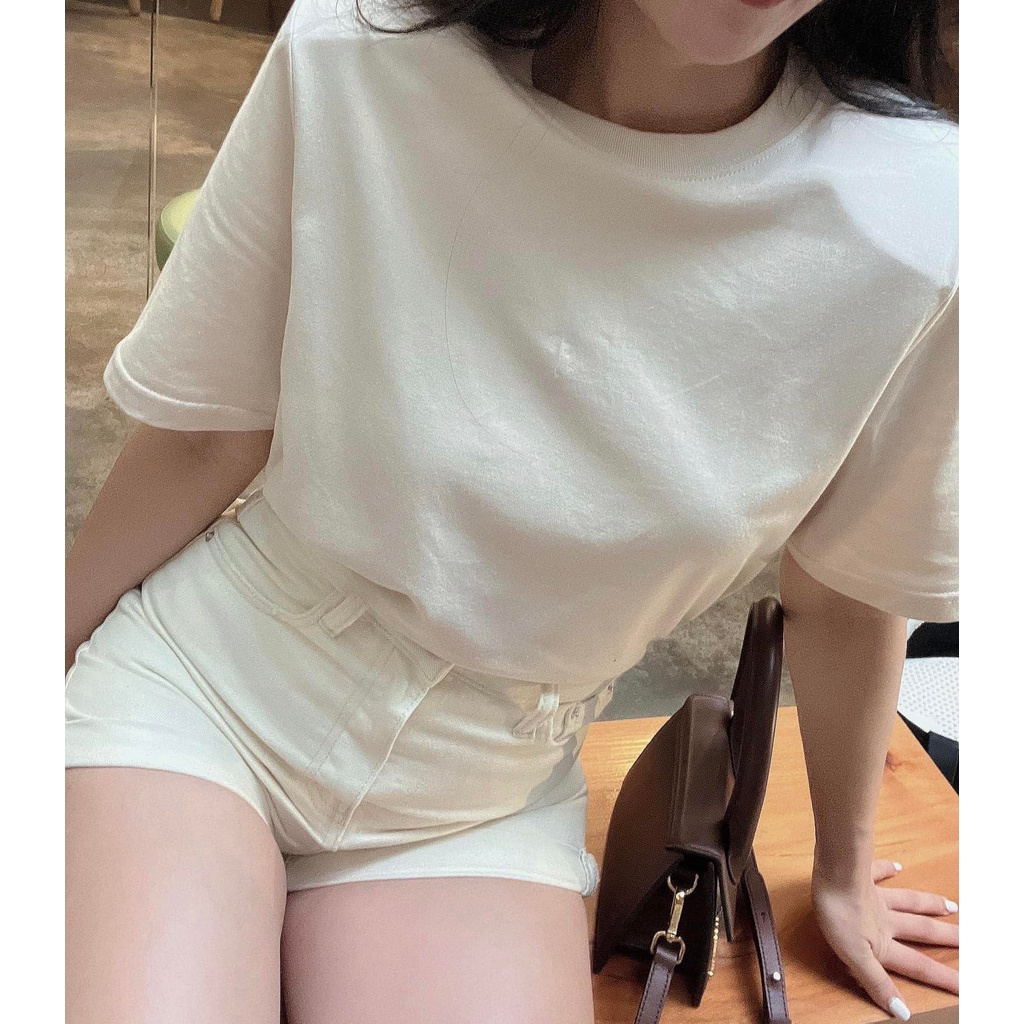 Áo Thun trơn Độn Vai