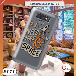 Ốp lưng dẻo trong in hình cho Samsung Galaxy Note 9