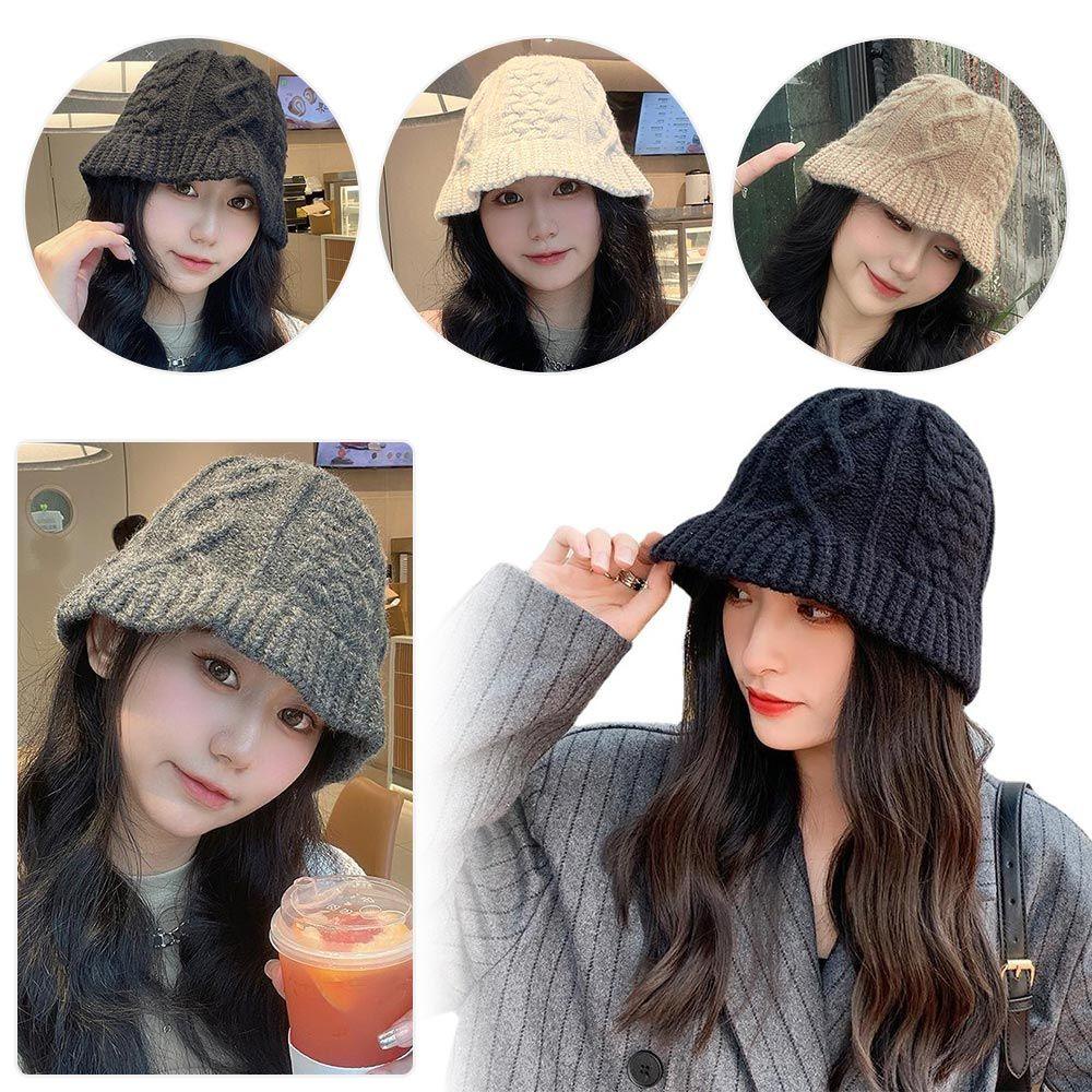 Mũ Bucket 4 Màu Lựa Chọn 1 Thời Trang Mùa Đông Cho Nữ