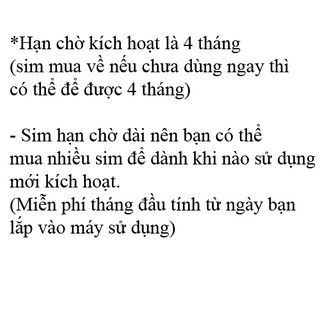 Sim 4G Vietnamobile, Miễn Phí Data Không Giới Hạn, Miễn Phí Tháng Đầu Tiên, Phí Duy Trì Chỉ 20K