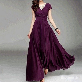 Đầm Dài Đi Biển Màu Tím plus size s-5xl