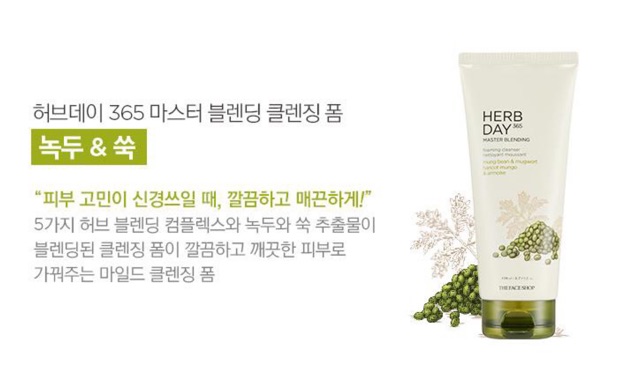 Sữa rửa mặt The Face Shop Herb Day 365 Cleansing Foam TFS 170ml