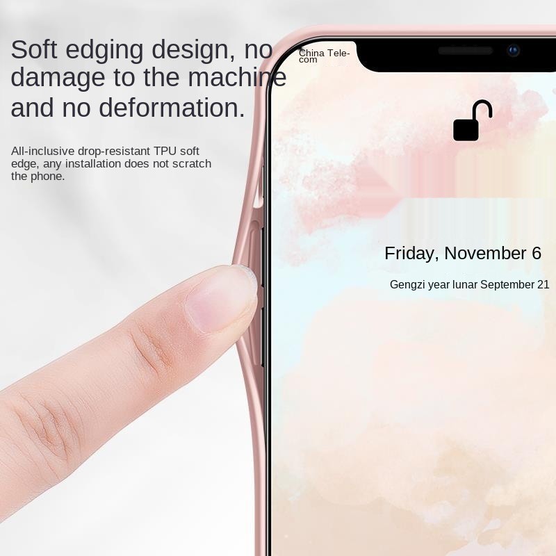 Ốp Điện Thoại Mặt Kính Siêu Mỏng Chống Rơi Màu Sắc Tương Phản Dành Cho Iphone 11pro / Xsmax / Xr / 6 / 7 / 8splus | BigBuy360 - bigbuy360.vn