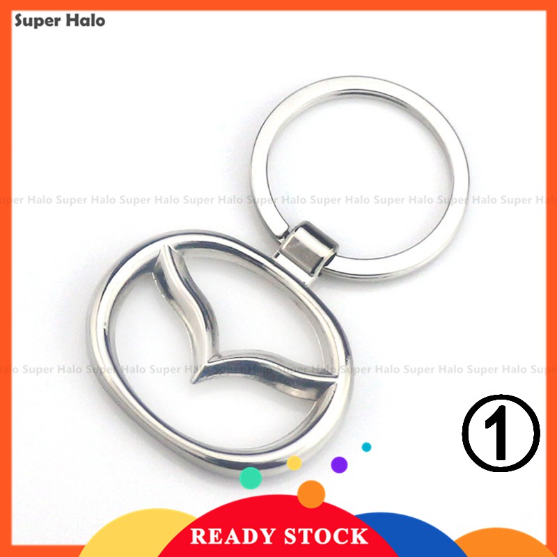 【New】Alloy Metal Logo Motorcycle Keychain Car keychain SET for Mazda