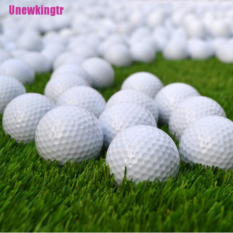 Set 10 Quả Bóng Golf Màu Trắng Chất Liệu Da Pu