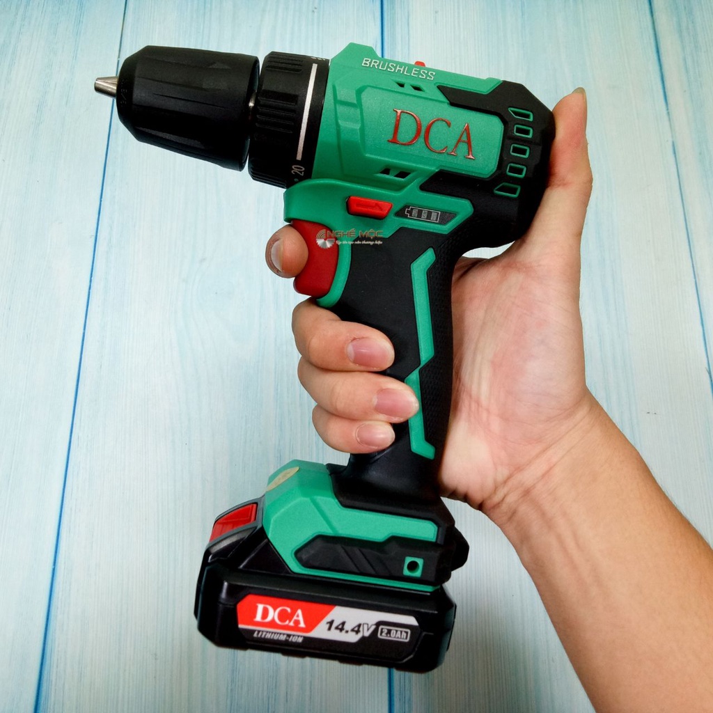 Máy khoan pin DCA ADJZ24 không chổi than chính hãng khoan bắt vít DCA ADJZ24-10EM 14.4V Nghề Mộc