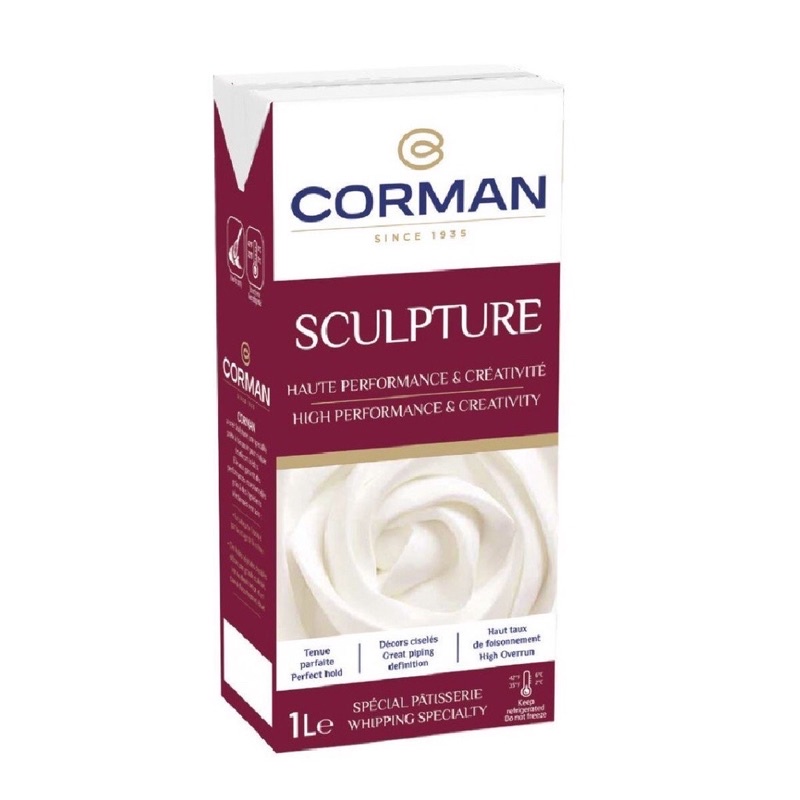Kem sữa tươi Whipping Cream Corman Sculpture 1L - [Chỉ ship Hoả Tốc Hà Nội]