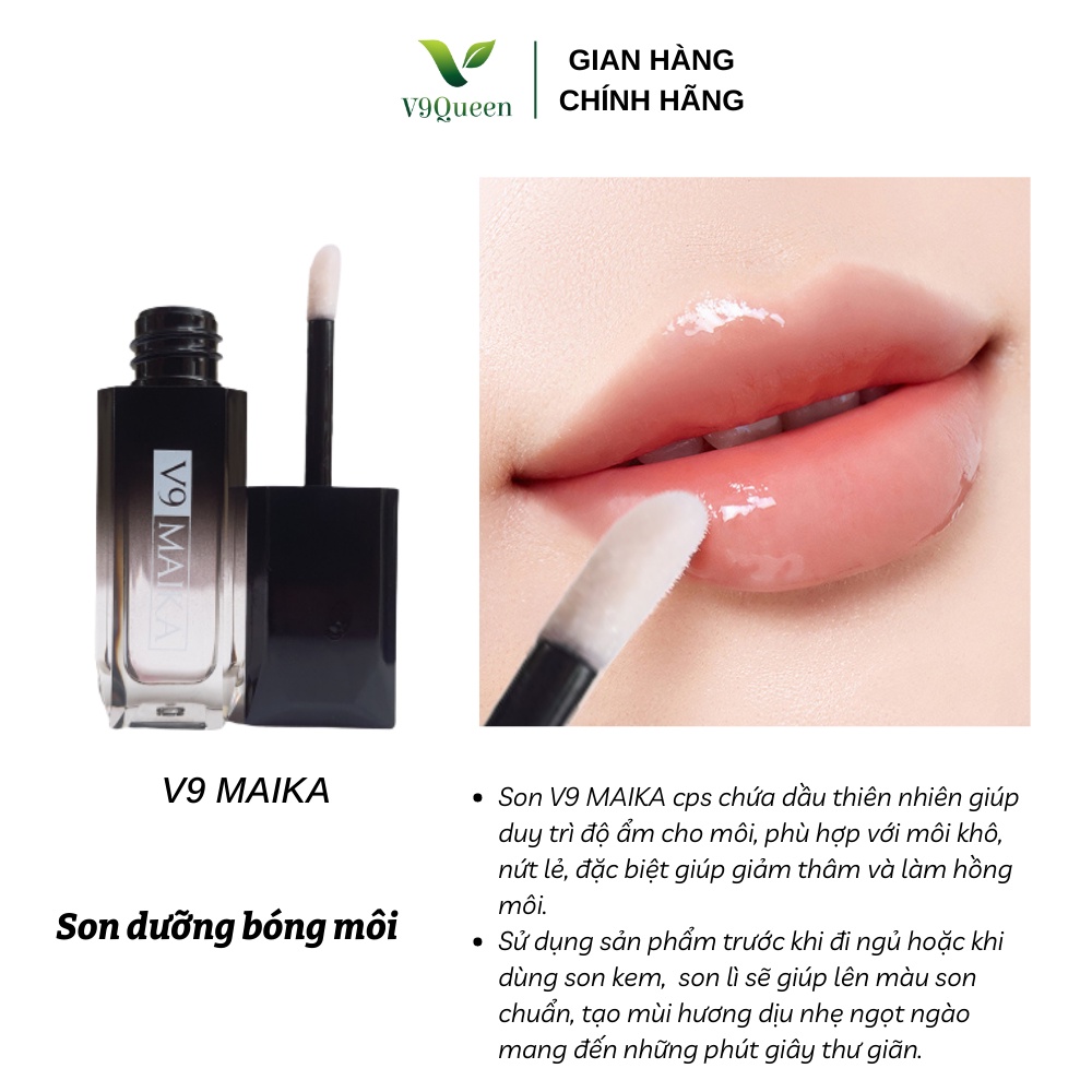 Son dưỡng bóng môi V9Queen giúp duy trì độ ẩm, sáng hồng Môi V9 Hera 5ml