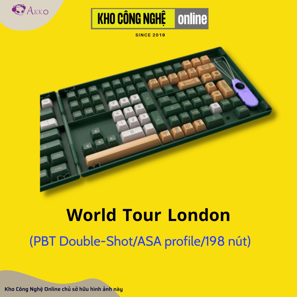Akko keycap cho phím cơ – World Tour London